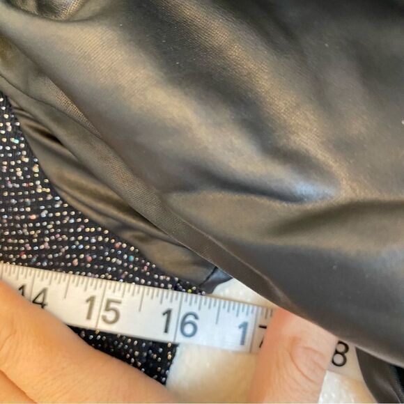 Weissman Elite dance costume Black puff sleeve leotard Control D12755 adult MA - Picture 9 of 11